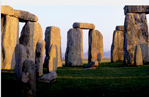 Detalle de la estructura megalítica de Stonehenge